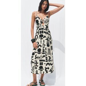 NWOT Zara collection cut out midi dress, Lrg